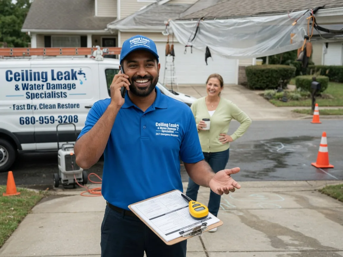 Ceiling Leak Cleanup Churchton, MD FAQs